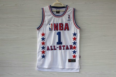 Maillot De Basket All Star 2003 Tracy McGrady 1 Engrener Blanc